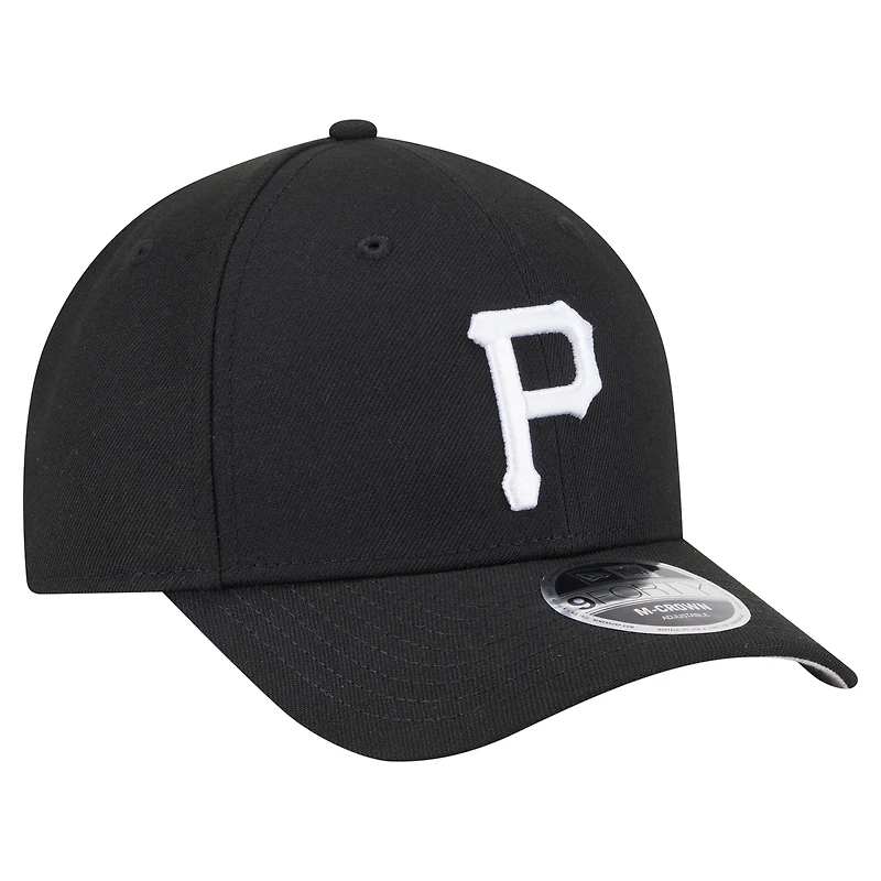 Men's New Era  Black Pittsburgh Pirates Player Replica 9FORTY Adjustable Hat
