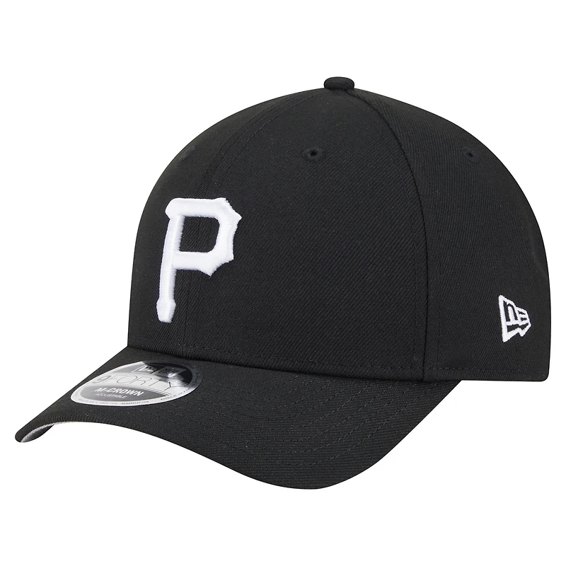 Men's New Era  Black Pittsburgh Pirates Player Replica 9FORTY Adjustable Hat