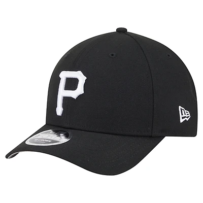 Men's New Era  Black Pittsburgh Pirates Player Replica 9FORTY Adjustable Hat