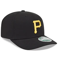Men's New Era  Black Pittsburgh Pirates Player Replica 9SEVENTY Adjustable Hat