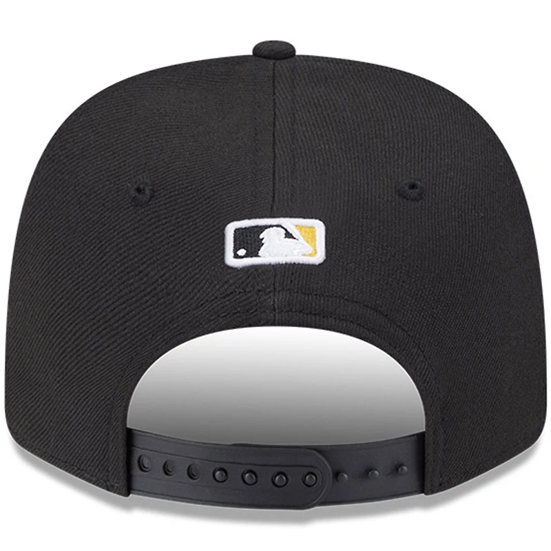 Men's New Era  Black Pittsburgh Pirates Player Replica 9SEVENTY Adjustable Hat