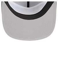 Casquette de golf ajustable noire New Era pour homme, motif rétro en satin des Pirates de Pittsburgh