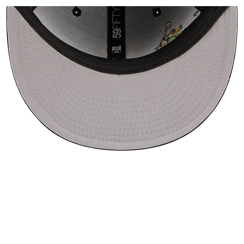 Men's New Era Black Pittsburgh Pirates Run Mascot 59FIFTY Fitted Hat