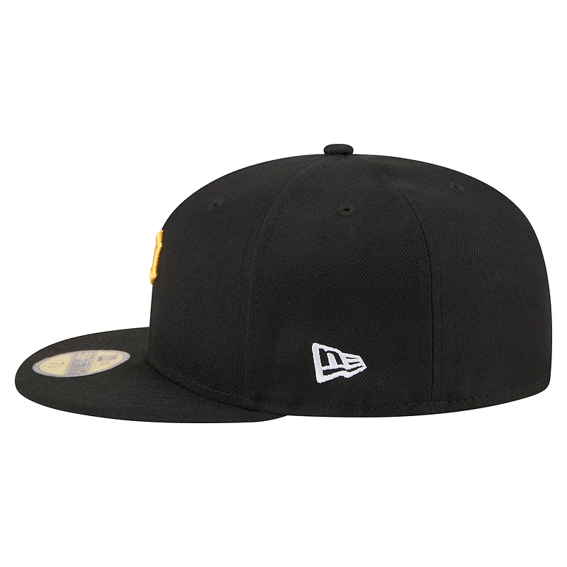 Men's New Era Black Pittsburgh Pirates Run Mascot 59FIFTY Fitted Hat