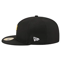 Men's New Era Black Pittsburgh Pirates Run Mascot 59FIFTY Fitted Hat