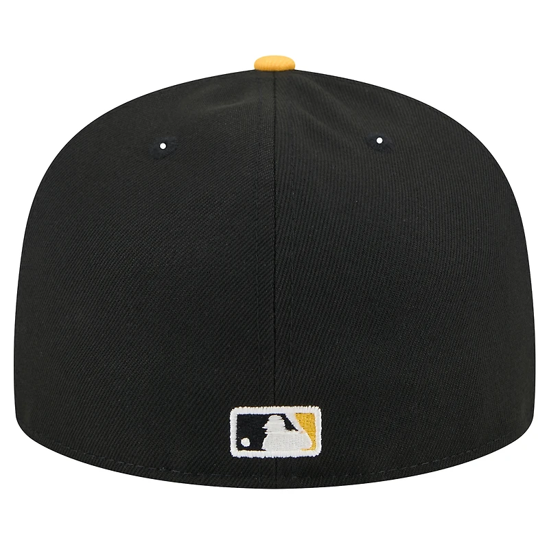 Casquette ajustée 59FIFTY Shadow Stitch des Pirates de Pittsburgh New Era pour homme