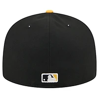 Casquette ajustée 59FIFTY Shadow Stitch des Pirates de Pittsburgh New Era pour homme