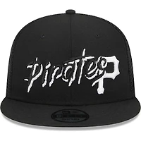 Casquette Snapback 9FIFTY Pittsburgh Pirates Street Trucker noire New Era pour homme