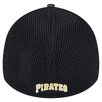 Casquette New Era 39THIRTY Flex noire à motif camouflage subtil des Pirates de Pittsburgh pour homme
