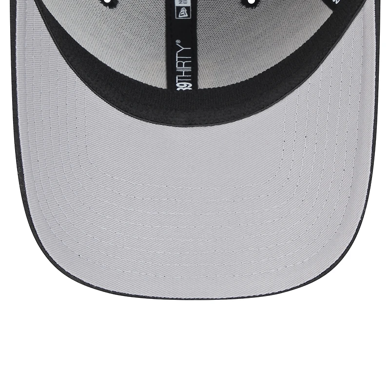 Casquette flexible Tech 39THIRTY des Pirates de Pittsburgh New Era noire pour hommes
