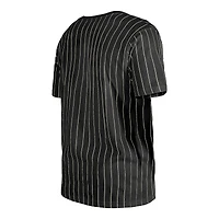 Men's New Era Black Pittsburgh Pirates Throwback Pinstripe T-Shirt