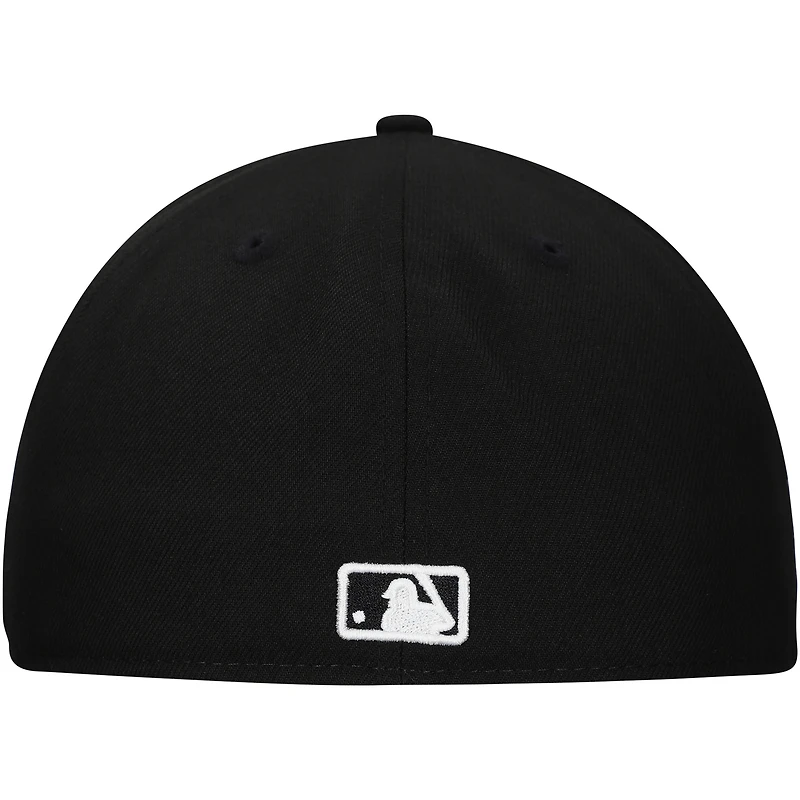 Men's New Era Black Pittsburgh Pirates Troop Chant Camo Undervisor 59FIFTY Fitted Hat