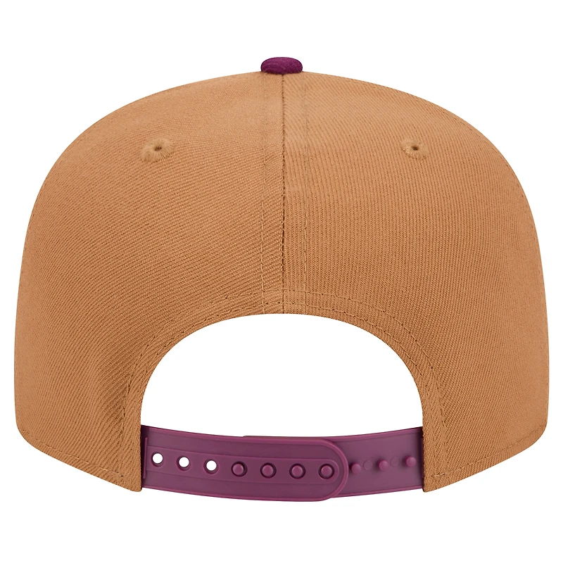 Men's New Era Brown/Purple Pittsburgh Pirates Color Pack Two-Tone 9FIFTY Snapback Hat