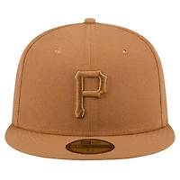 Men's New Era Brown Pittsburgh Pirates Color Pack 59FIFTY Fitted Hat