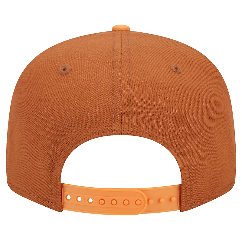 Men's New Era Brown Pittsburgh Pirates Spring Color Two-Tone 9FIFTY Snapback Hat