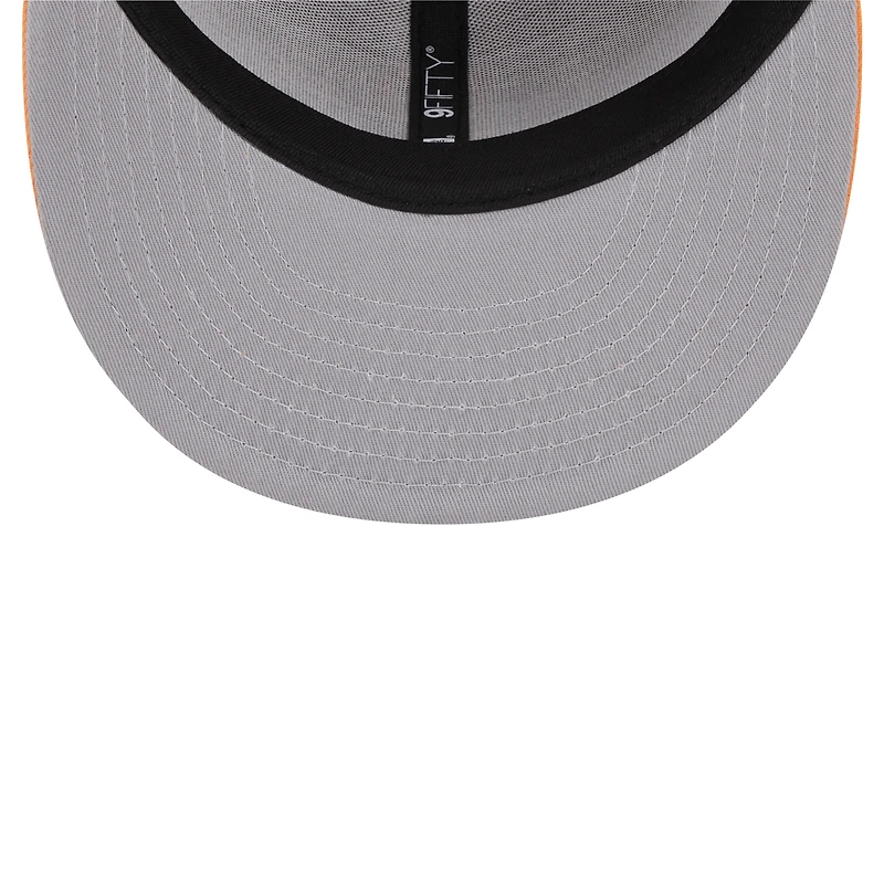 Men's New Era Brown Pittsburgh Pirates Spring Color Two-Tone 9FIFTY Snapback Hat
