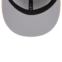 Men's New Era Brown Pittsburgh Pirates Spring Color Two-Tone 9FIFTY Snapback Hat