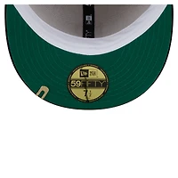 Men's New Era Cream/Black Pittsburgh Pirates Two-Tone Corduroy 59FIFTY Fitted Hat