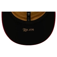 Casquette ajustée New Era crème/rouge Pittsburgh Pirates USA 250 Fourth of July, profil bas, modèle 59FIFTY pour homme