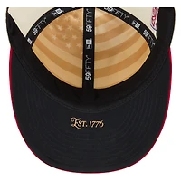 Casquette ajustée New Era crème/rouge Pittsburgh Pirates USA 250 Fourth of July, profil bas, modèle 59FIFTY pour homme