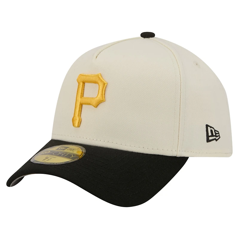 Casquette ajustée New Era crème Pittsburgh Pirates 59FORTY pour homme