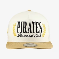 Men's New Era Cream Pittsburgh Pirates Club 9FIFTY A-Frame Snapback Hat