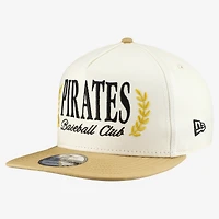 Men's New Era Cream Pittsburgh Pirates Club 9FIFTY A-Frame Snapback Hat