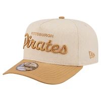 Casquette snapback New Era crème Pittsburgh Pirates 9FIFTY A-Frame pour homme