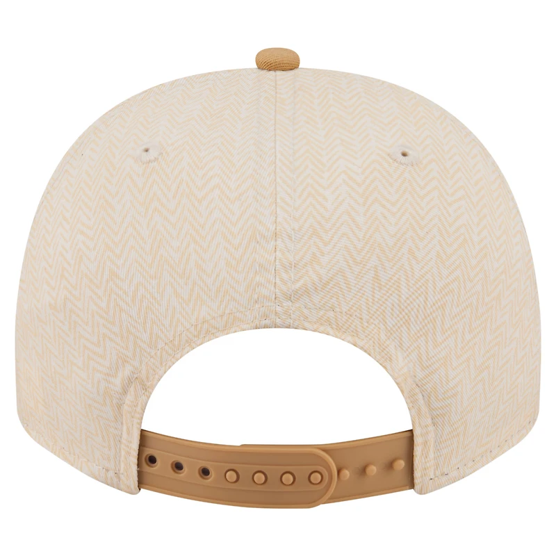 Men's New Era  Cream Pittsburgh Pirates Herringbone 9FIFTY A-Frame Snapback Hat