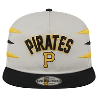 Casquette Snapback Iron Golfer des Pirates de Pittsburgh de couleur crème New Era pour homme