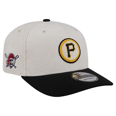 Casquette ajustable New Era 9SEVENTY crème des Pirates de Pittsburgh pour homme