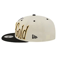 Men's New Era Cream Pittsburgh Pirates Oversized Slogan 9FIFTY Snapback Hat