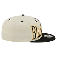 Men's New Era Cream Pittsburgh Pirates Oversized Slogan 9FIFTY Snapback Hat