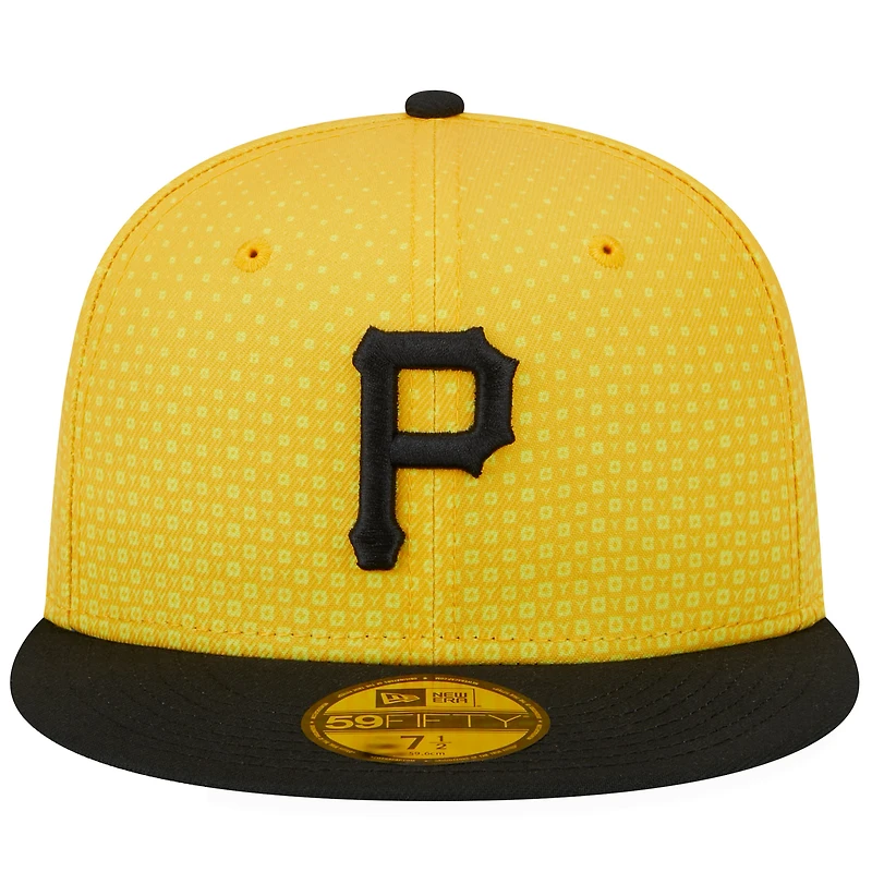 Casquette ajustée 59FIFTY Pittsburgh Pirates 2023 City Connect New Era pour homme, or/noir