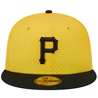 Casquette ajustée 59FIFTY Pittsburgh Pirates 2023 City Connect New Era pour homme, or/noir