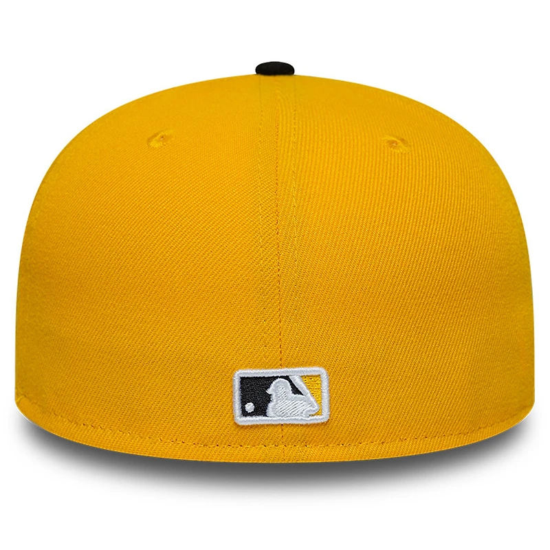 Casquette ajustée New Era 59FIFTY pour homme, or et noir, Pittsburgh Pirates, entraînement de printemps 2026, profil bas
