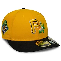 Casquette ajustée New Era 59FIFTY pour homme, or et noir, Pittsburgh Pirates, entraînement de printemps 2026, profil bas