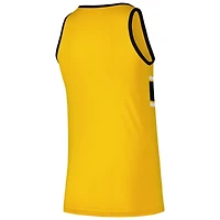 Men's New Era Gold Pittsburgh Pirates Jersey Ringer Tank Top