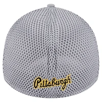Casquette Linear 39THIRTY Flex grise des Pirates de Pittsburgh pour homme New Era