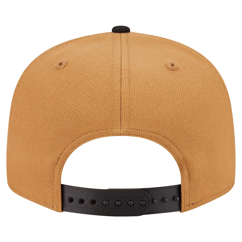 Men's New Era Khaki/Black Pittsburgh Pirates Ice Cream 9FIFTY Snapback Hat