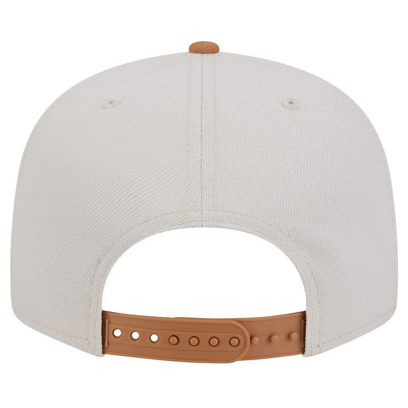 Men's New Era Khaki/Brown Pittsburgh Pirates Color Pack Two-Tone 9FIFTY Snapback Hat