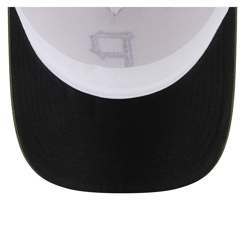Men's New Era Light Beige/Olive Pittsburgh Pirates 2025 Armed Forces Day 9FORTY M-Crown A-Frame Adjustable Hat