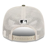 Men's New Era Light Beige/Olive Pittsburgh Pirates 2025 Armed Forces Day 9SEVENTY Stretch-Snap Hat