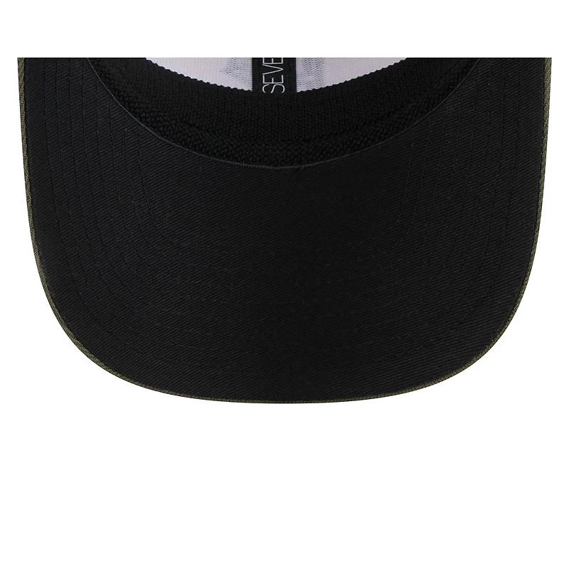 Men's New Era Light Beige/Olive Pittsburgh Pirates 2025 Armed Forces Day 9SEVENTY Stretch-Snap Hat