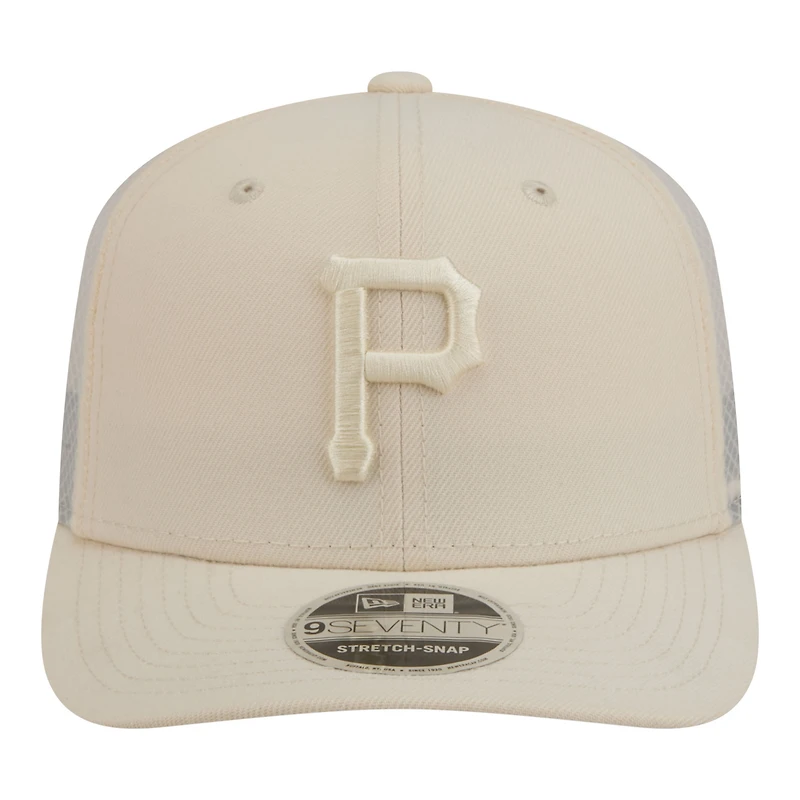 Casquette trucker ajustable New Era Pittsburgh Pirates beige clair pour homme COOLERA 9SEVENTY (pack de couleurs)