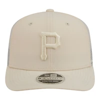 Casquette trucker ajustable New Era Pittsburgh Pirates beige clair pour homme COOLERA 9SEVENTY (pack de couleurs)
