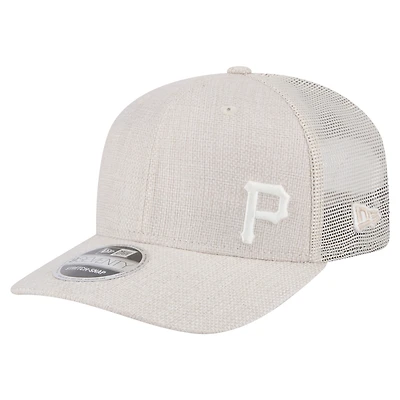 Men's New Era Light Beige Pittsburgh Pirates Flawless 9SEVENTY Stretch-Snap Hat