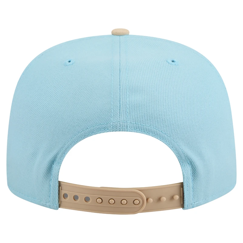 Men's New Era  Light Blue/Light Beige Pittsburgh Pirates Color Pack A-Frame 9FIFTY Snapback Hat