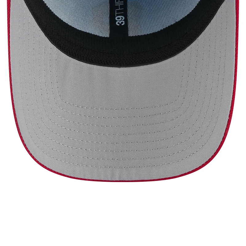 Casquette New Era 39THIRTY Flex bleu clair/rouge pour homme des Pirates de Pittsburgh 2025, 4 juillet