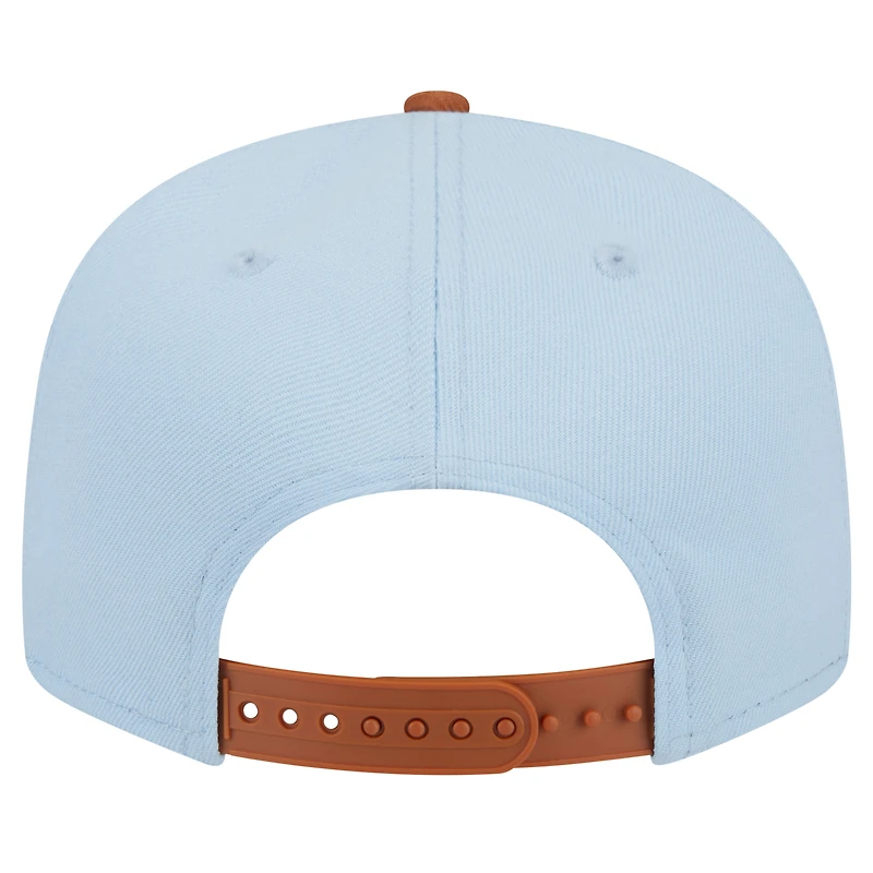 Men's New Era Light Blue Pittsburgh Pirates Spring Color Two-Tone 9FIFTY Snapback Hat